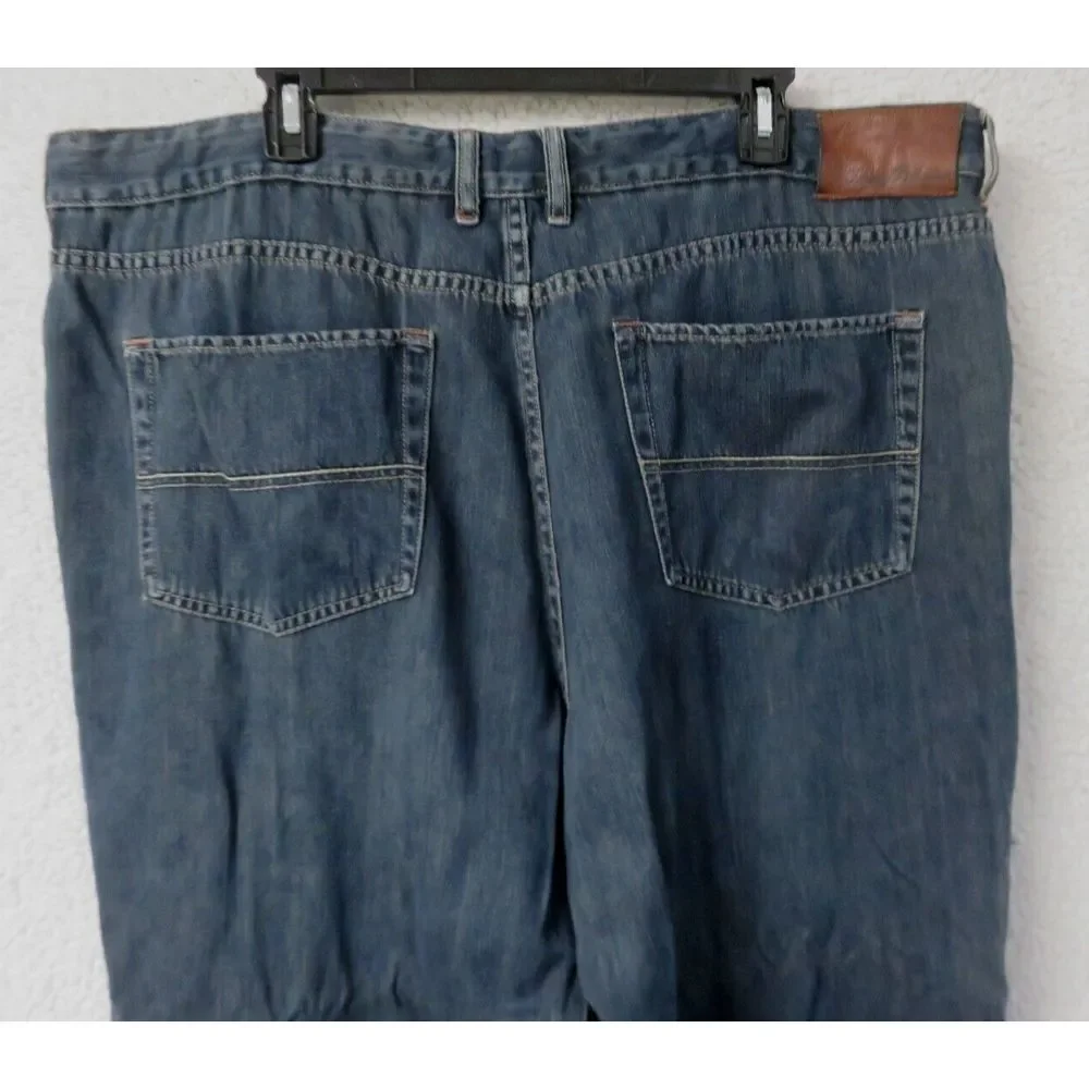 Mens Tommy Bahama Jeans Size 42x30 Cotton Tencel Lyocell Blue Pants Classic 1517